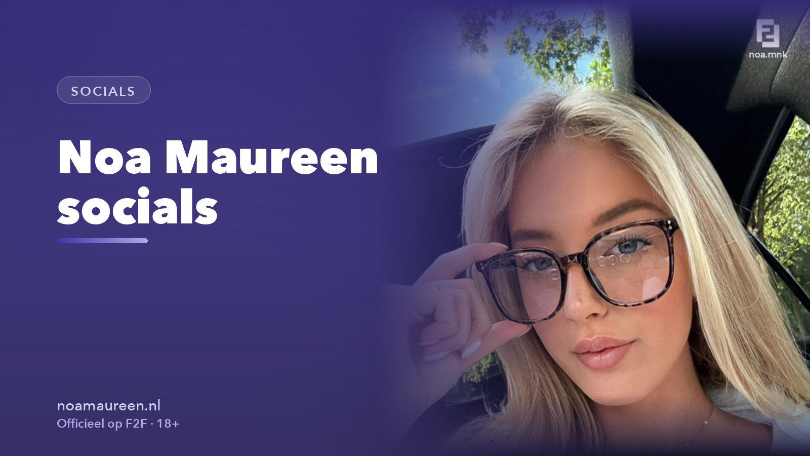 Noa Maureen op Instagram en TikTok: haar echte accounts